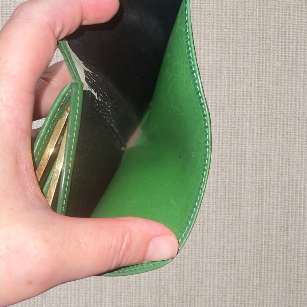 Louis Vuitton Green Bifold Kisslock Wallet/MI0975 - Picture 14 of 15